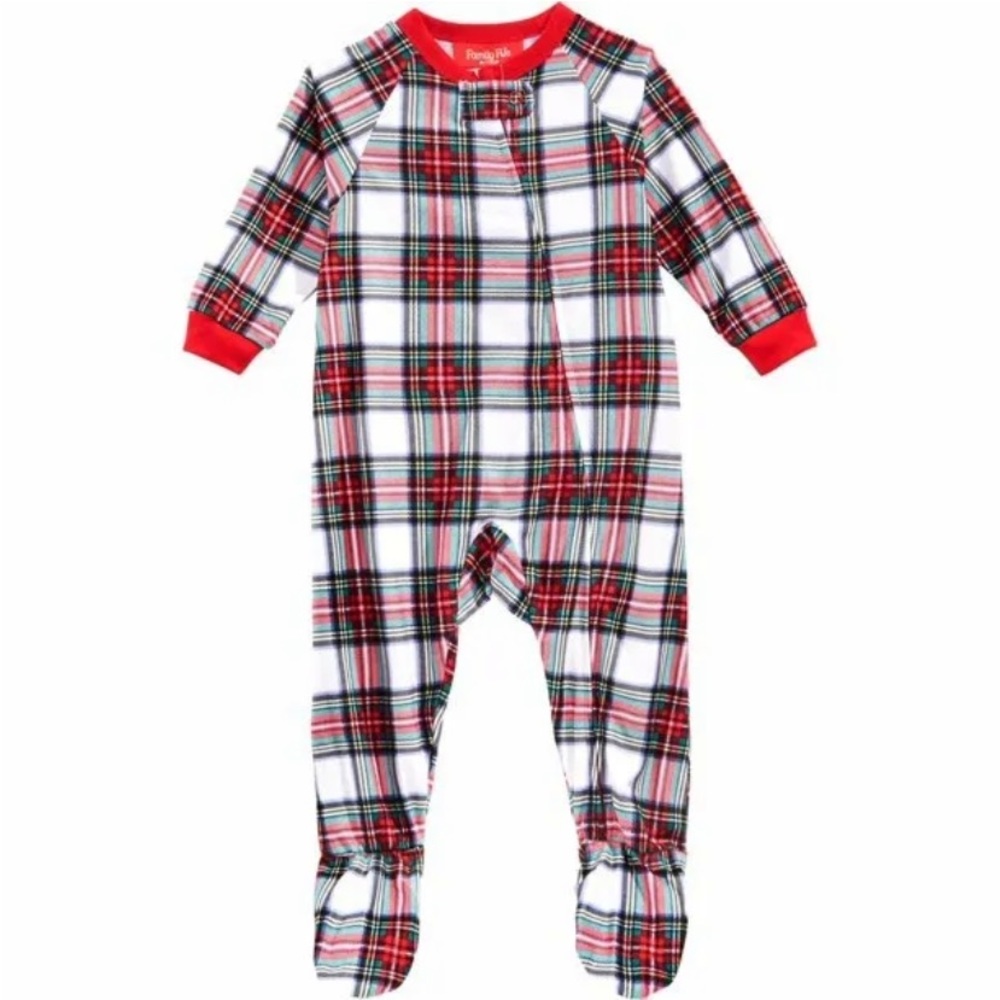 Family PJs Baby  Stewart Plaid Month  Pajamas